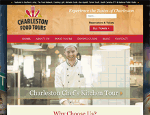 Tablet Screenshot of charlestonfoodtours.com